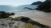 La plage de Port Maria  mare basse)